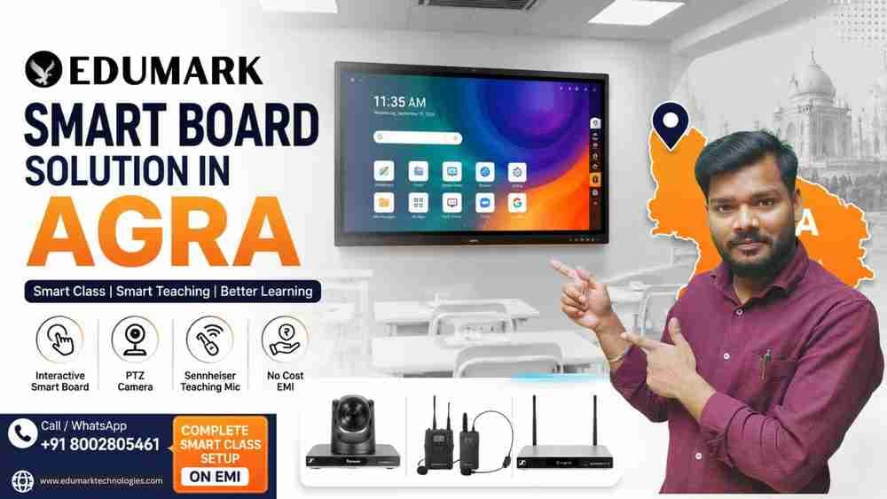 Best Smart Board Solution on EMI  in Agra By Edumark Technologies