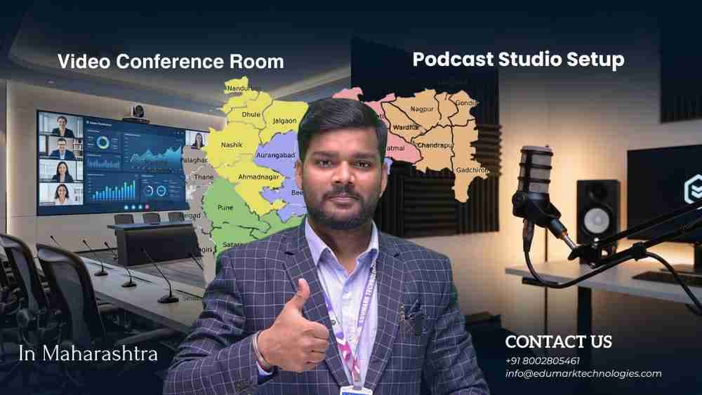 Best Video Conference Room Setup & Podcast Studio Setup in Maharashtra – Palghar, Thane, Raigad, Ratnagiri & Sindhudurg