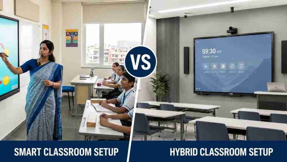 Hybrid Classroom Setup vs Smart Classroom Setup: Which is Right for Your School?