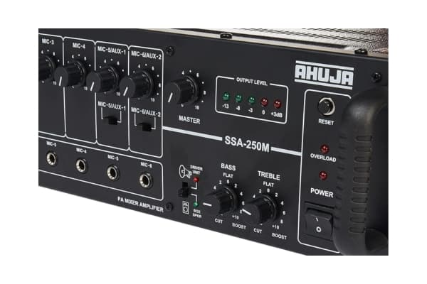 Ahuja SSA-250M 250W PA Mixer Amplifier | High Wattage Commercial Audio