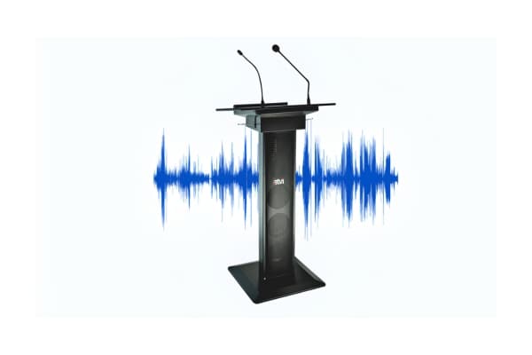 All-in-One 60W Audio Podium for Classrooms & Conferences