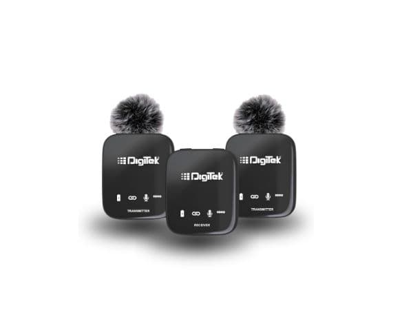 Digitek DWM 101 Pro | 2-in-1 Wireless Mic for DSLR & Smartphones